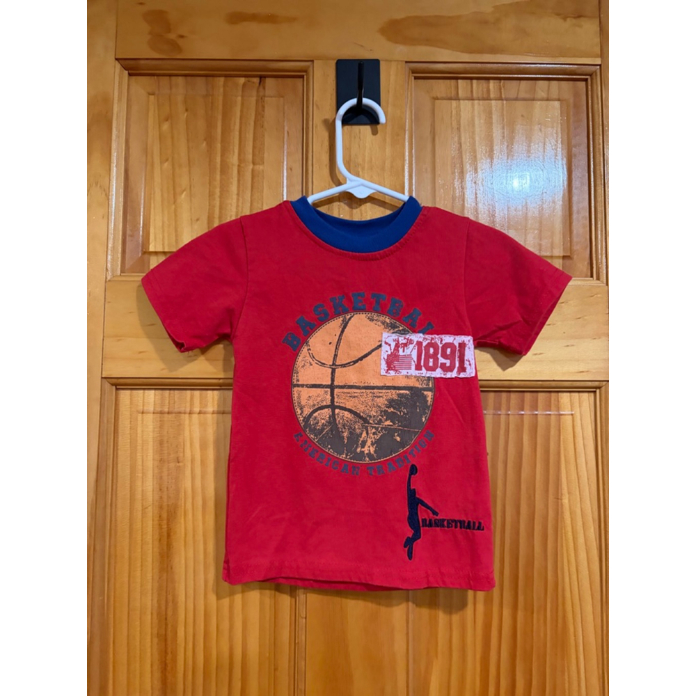Sweet & Soft Baby Basketball Graphic Tee Red 6-12M Sports Shirt